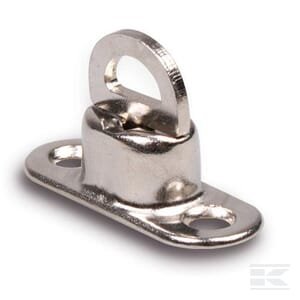Pasukamas laikiklis ovalioms kilpoms 22.5x13.5 mm, h=11 mm, skylių atstumas 30.5 mm, INOX PL12075