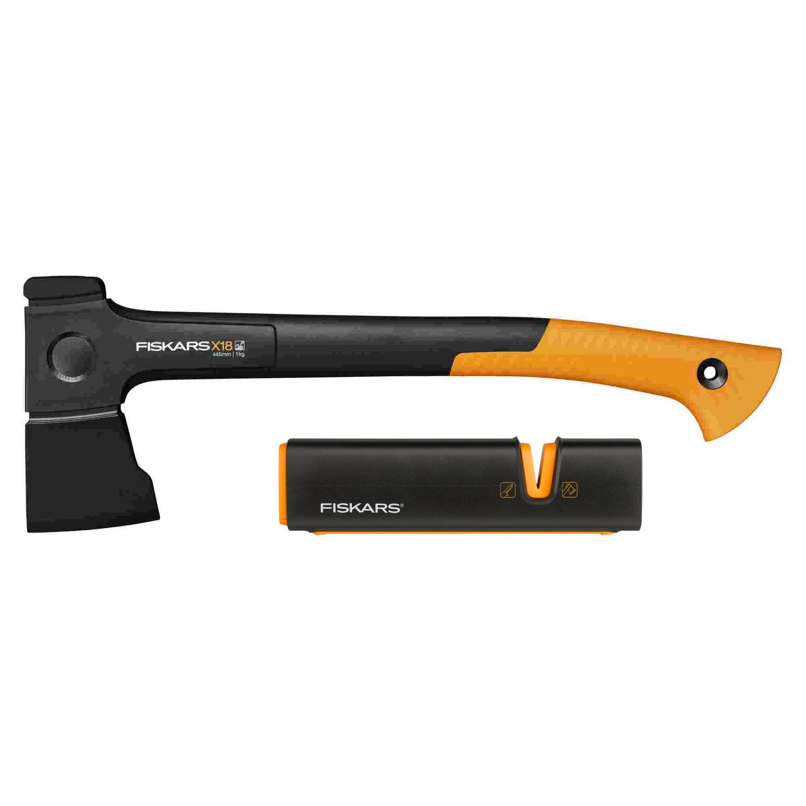 Universalus kirvis – Fiskars X18 (S), X-series, su Xsharp galąstuvu