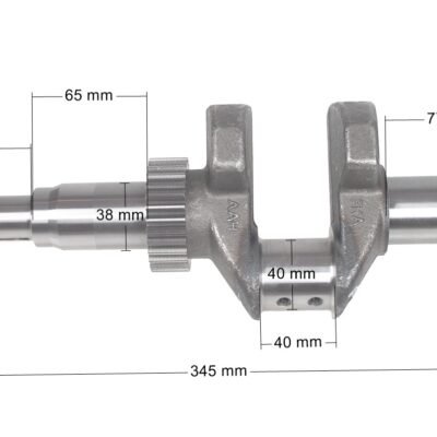 Rato variklio alkūninis velenas R670