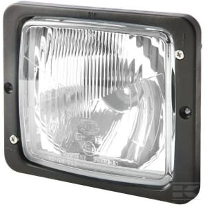 Priekinis žibintas halogeninis, stačiakampis, 12/24V, skaidrus, tvirtinamas varžtais, 173x99x144mm, Hella 1AA004109001