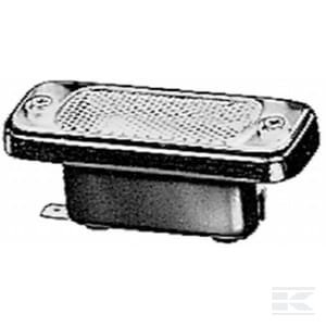 Numerio apšvietimo lempa 5W, stačiakampė, 12V, skaidri, tvirtinama varžtais, 82.5x32.5mm, Hella 2KA003738057