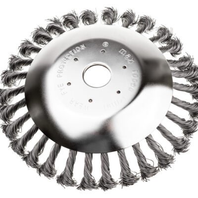 Susuktas vielinis trinkelių valymo šepetys 200×25,4 mm