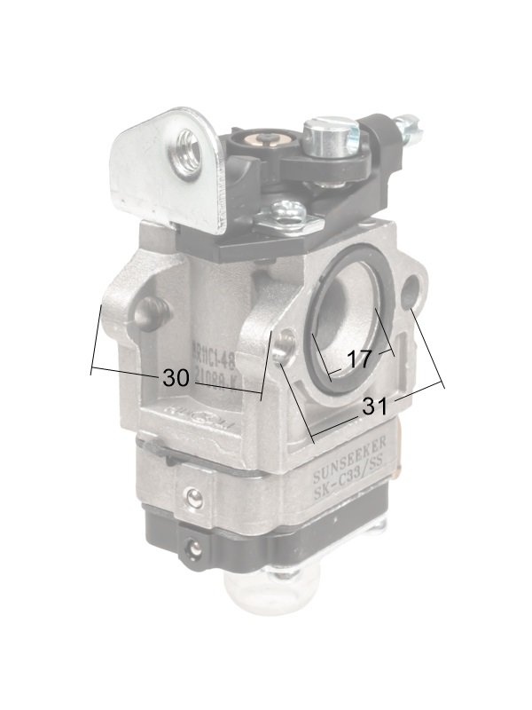 Karbiuratorius Cedrus krūmapjovei CEDWK330 - Image 4