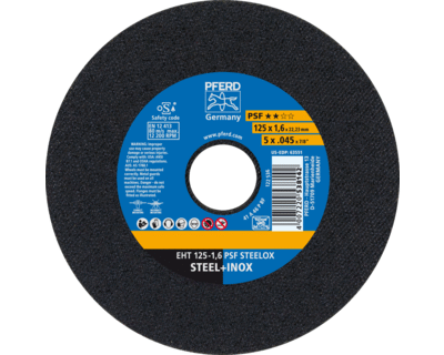 PFERD pjovimo diskas 125 × 1,6 mm, STEELOX