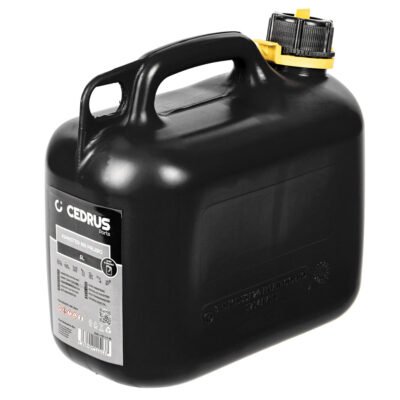 Vienos kameros kanistras 6 l, juodas