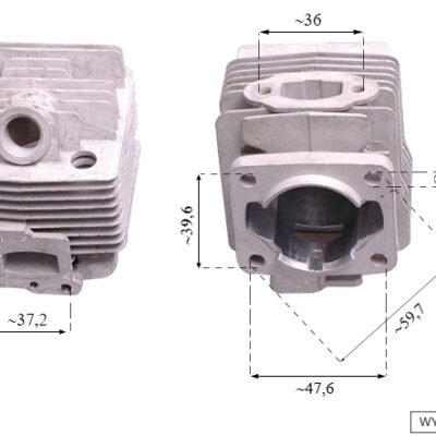 Cilindras NAC CG260 WLBC260-2ZXU, 34 mm, marketinėms krūmapjovėms