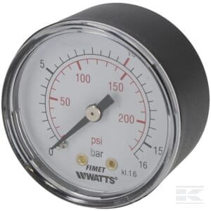 Manometer ø50 1/4" 16/10B Fini – 9052801