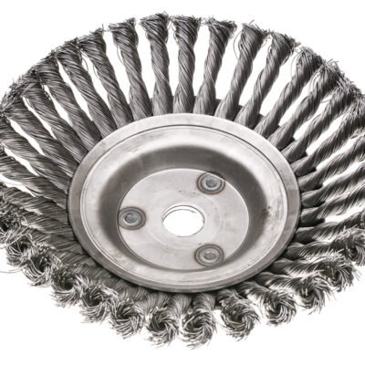 Susuktas vielinis trinkelių valymo šepetys 200×0,50×20 mm