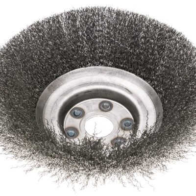 Plieninis vielinis trinkelių valymo šepetys 200×0,30×25,4 mm