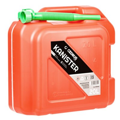 Cedrus vienos kameros kanistras 20 l, raudonas, su matavimo skale