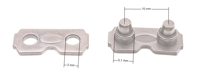 Jungiamasis narelis su kniede harvesteriui .404″ 2,0 mm – D4, komplektas - Image 2
