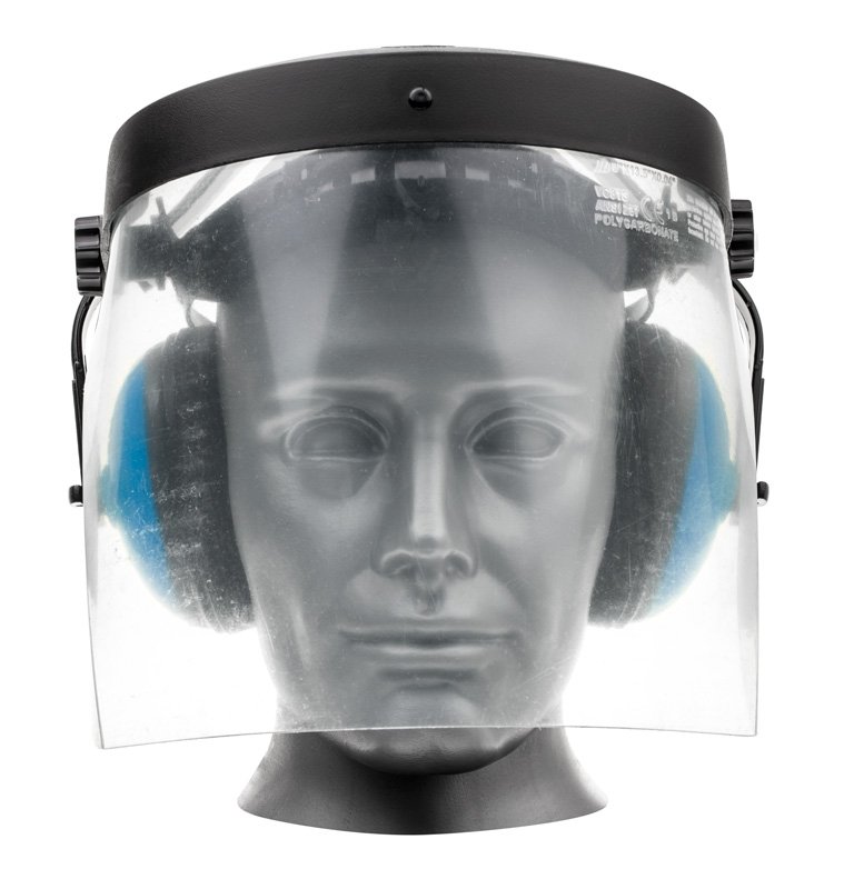 Veido skydas iš plexiglaso su klausos apsauga - Image 2