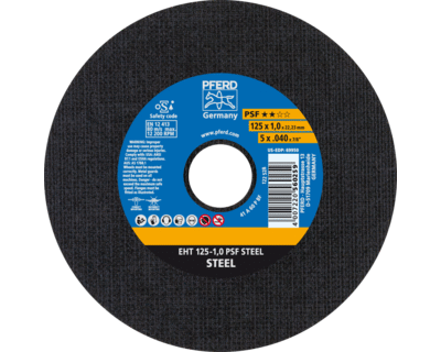 PFERD pjovimo diskas 125 × 1,0 mm, STEEL