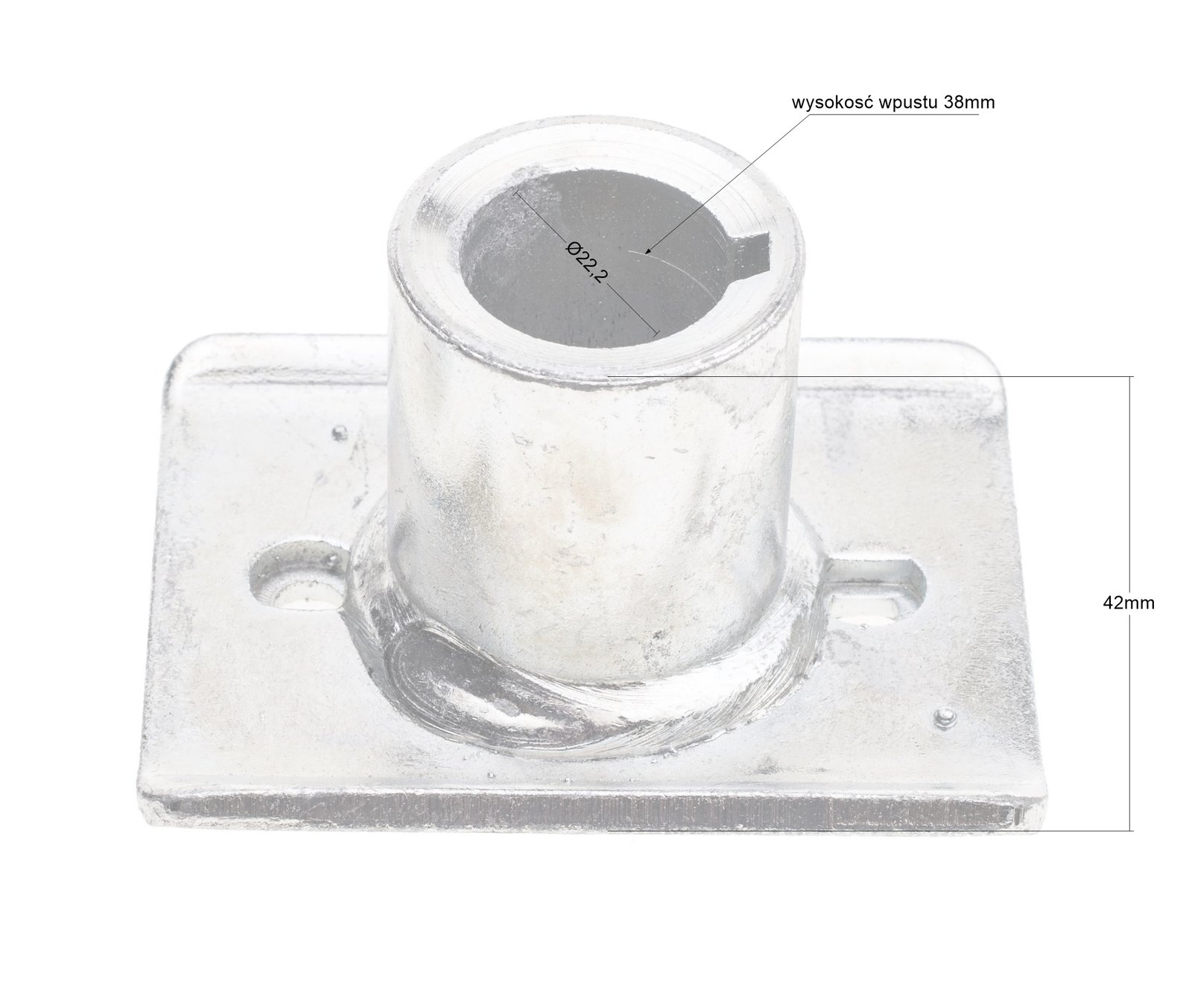 Vejapjovės adapteris NAC Hortmasz JL43 JL46 JL50 JL53 JL56 velenas 22,2 mm - Image 4