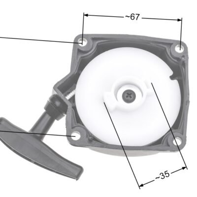 Starteris NAC CG330B CG430B, marketinėms krūmapjovėms