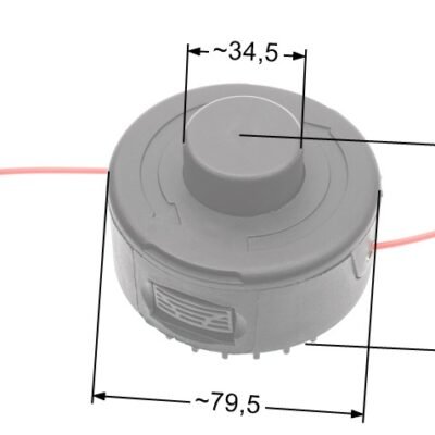 Trimerio galvutė NAC, 8 mm, TE50-SP/N1E-SPK-500