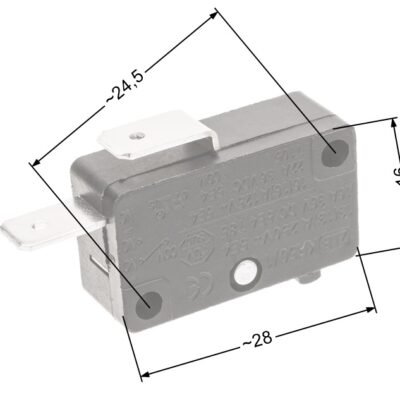 Mikrojungiklis, 2 kontaktų – elektriniams „market“ pjūklams