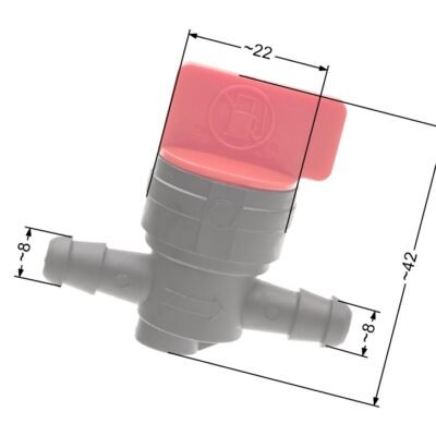 Kuro vožtuvas Briggs & Stratton 1/4", pratekėjimo tipo, keičia 494768 / 493960