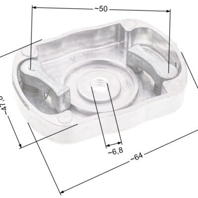 Griebtuvėlių kasetė NAC, dviguba, metalinė