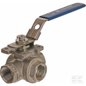 Rutulinis vožtuvas 3 krypčių T nerūdijančio plieno 1/2'' BV3T12FSS