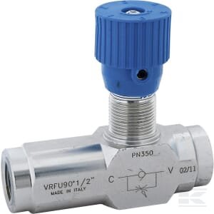 Kampinis (90°) droselinis atbulinis vožtuvas VRFU, G3/4" C056V0588