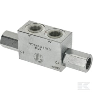 Pilotinis atbulinis vožtuvas FPD 3/8 20L 5 1R G FPD3820L51RG