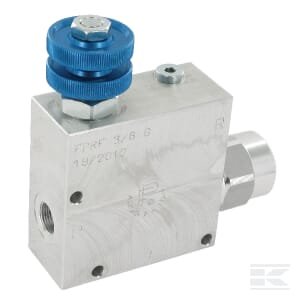 3 krypčių srauto valdymo vožtuvas, 3/8", 30–50 l/min FPRF38G
