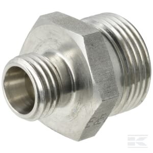 Tiesus sujungimas 15L x 8L nerūdijančio plieno GS158LSS