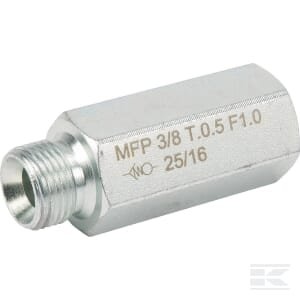 Žarnos trūkio vožtuvas 3/8", 30 l/min, T = 1 mm HBV05001F1