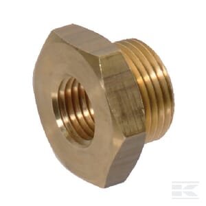 Mažinantis perėjimas F/M, žalvarinis M14x1.5 į M20x1.5 I00085