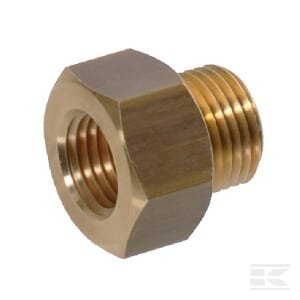 Mažinantis perėjimas F/M, žalvarinis M14x1.5 į 5/8 18NPTF I00090