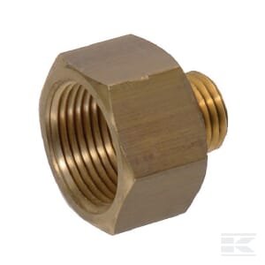 Mažinantis perėjimas F/M, žalvarinis 1/2 14NPTF į M14x1.5 I00091