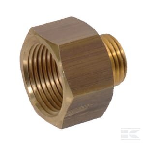 Mažinantis perėjimas F/M, žalvarinis 1/2 14NPTF į M16x1.5 I00092