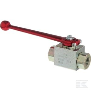 Rutulinis vožtuvas 2 krypčių 3/8 BSP su aliuminine svirtimi KHR06AL