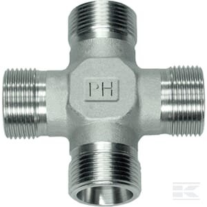 Kryžminė jungtis 6L nerūdijančio plieno KS6LSS