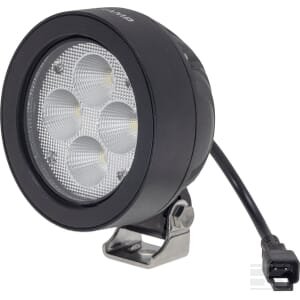 Darbinė lempa LED, 40W, 4500lm, apvali, balta, 110x93x145mm, Wide flood, 4 LED, Kramp LA10416