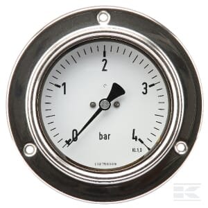 Manometras Ø100, 0–4 bar, 1/2", montuojamas į panelę MA1004P08SSGF