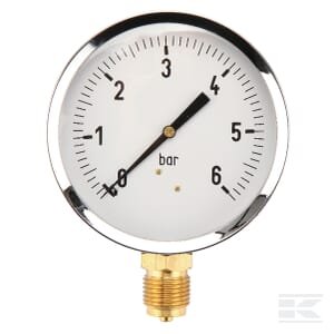 Manometras Ø100, 0–6 bar, 1/2" MA1006L08ST