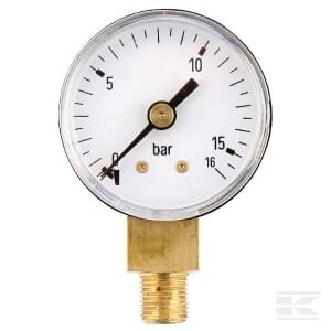 Manometras Ø40, 0–16 bar, 1/8", apatinis pajungimas MA4016L02ST