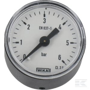 Manometras Ø40, 0–6 bar, galinis pajungimas MA406B02PL