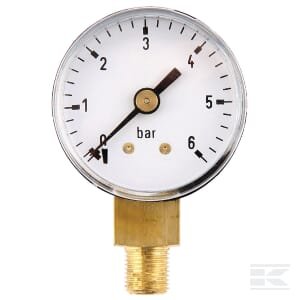 Manometras Ø40, 0–6 bar, 1/8", apatinis pajungimas MA406L02ST