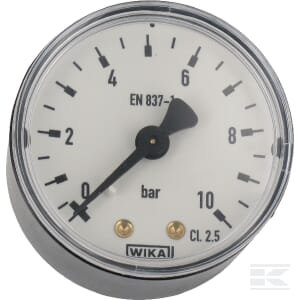 Manometras Ø50, 0–10 bar, galinis pajungimas MA5010B04PL