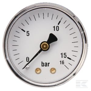 Manometras Ø50, 0–16 bar, 1/4", galinis pajungimas MA5016B04ST