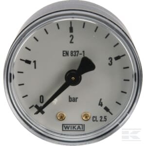 Manometras Ø50, 0–4 bar, galinis pajungimas MA504B04PL