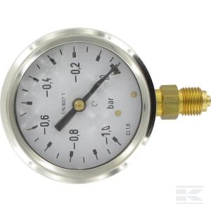 Apvalus manometras Ø63 -1–0 bar MA6301VAC