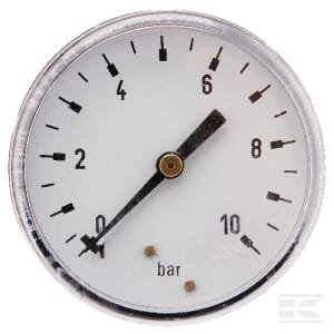 Manometras Ø63, 0–10 bar, 1/4", galinis pajungimas MA6310B04SS