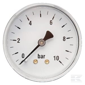 Manometras Ø63, 0–10 bar, 1/4", galinis pajungimas MA6310B04ST