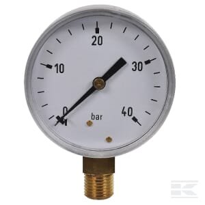 Manometras Ø63, 0–40 bar, 1/4", apatinis pajungimas MA6340L04SS