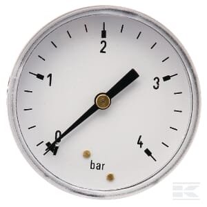 Manometras Ø63, 0–4 bar, 1/4", galinis pajungimas MA634B04ST