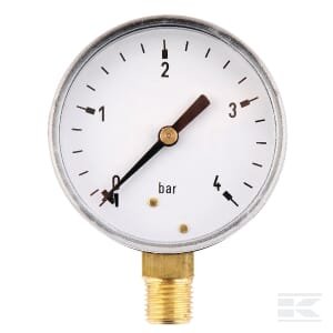 Manometras Ø63, 0–4 bar, 1/4", apatinis pajungimas MA634L04ST